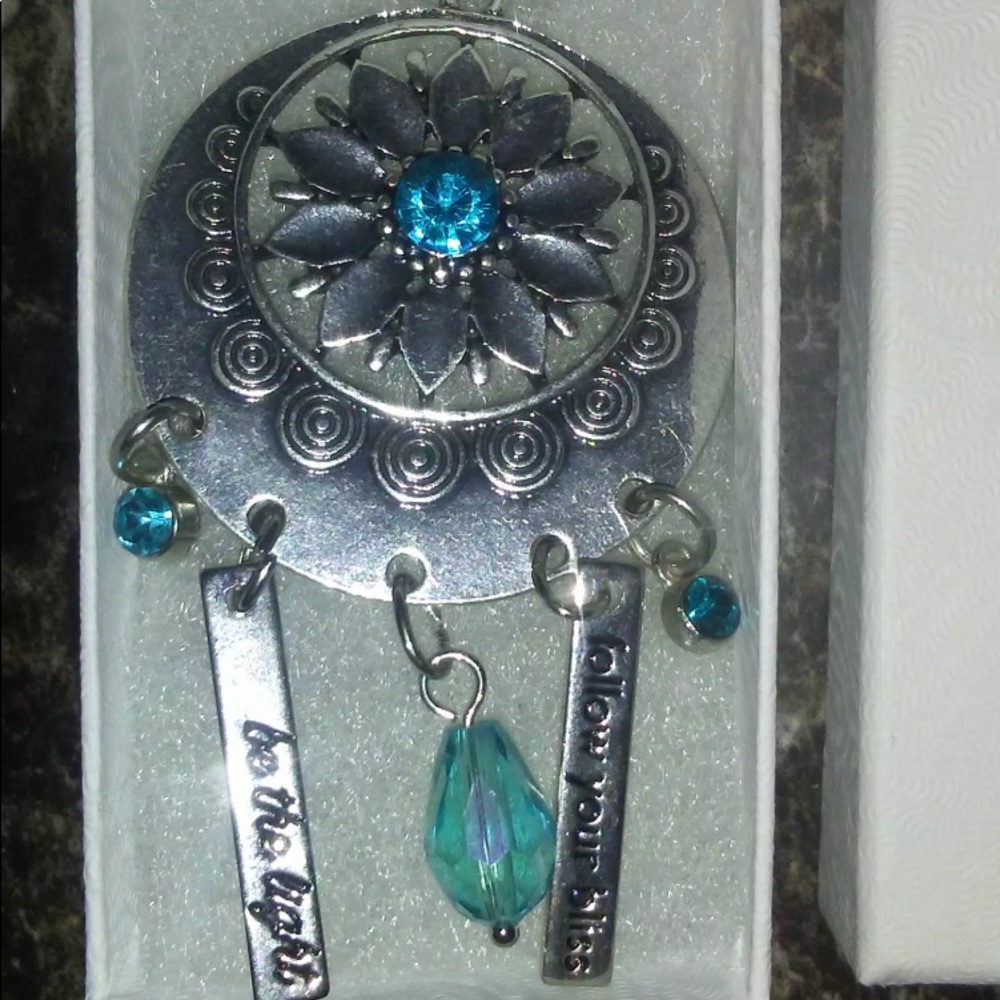 Dream catcher necklace with quotes